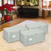 Vinsani 3pk Storage Bags Organiser 50L Huge Capacity Double Zipper