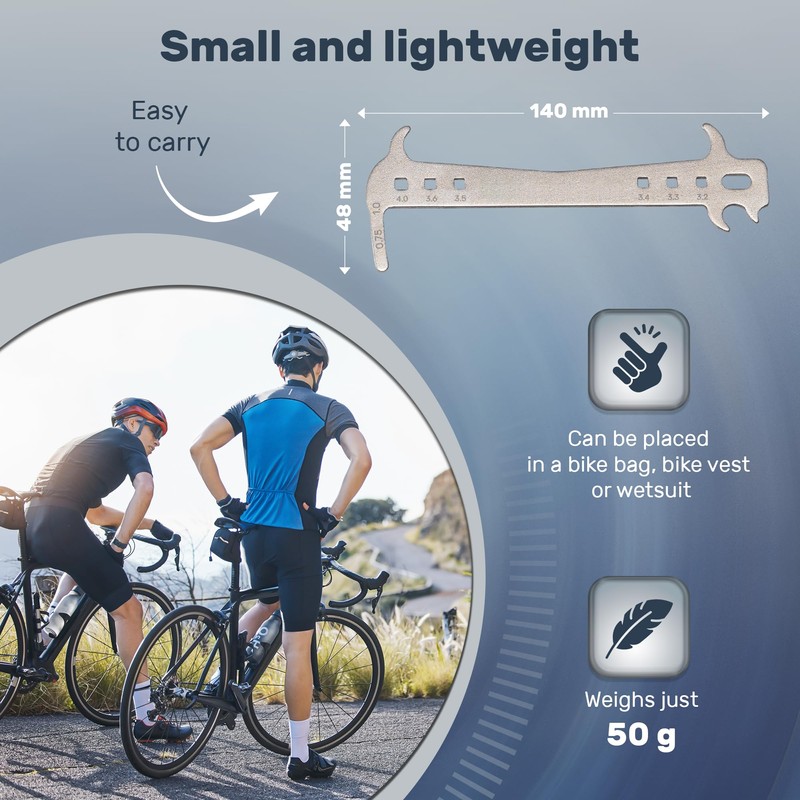 Bike Chain Checker Tool 7–12 Speed – Chain Wear Indicator