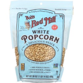 Bob's Red Mill Resealable Whole White Popcorn, 30 Ounce (Pack of 2)