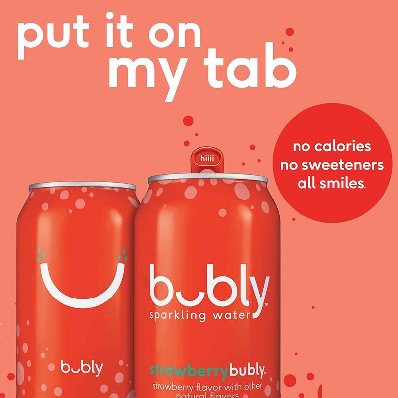 bubly Sparkling Water, Holiday Variety Pack, 12 fl oz. cans