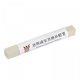 uxcell Furniture Repair Wax Filler Stick, Wood Scratch Filler Crayons Touch Up Repair Pens for Scratches Holes Floor Laminate Carpenters Tables Desks, Linen White