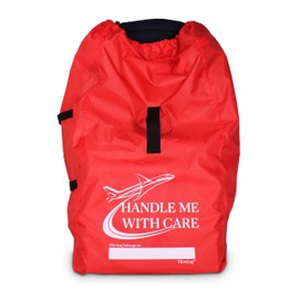 Hewjog Hewjog Car Seat Travel Bag for Airplane, Carseat Cover for Air Travel for Infant Carriers Booster Convertible, Red