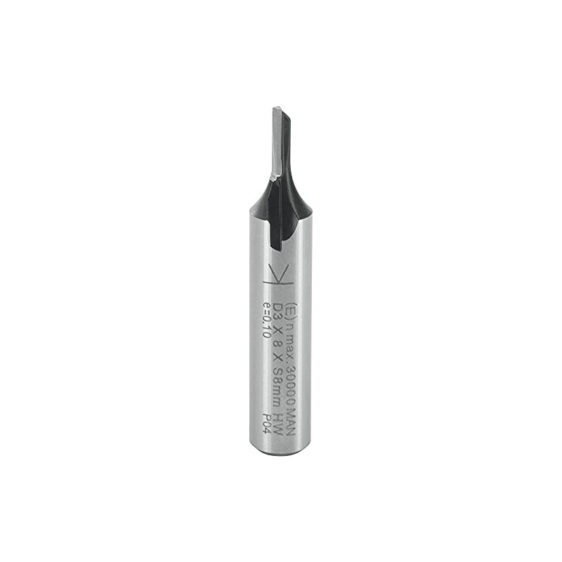 ENT Straight Cutter TC Shank (C) 8 mm, Diameter (A)