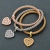 Capital Charms Three in One Stretch Charm Bracelet Set for