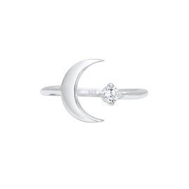Elli Women's Astro Look Elegant Ring with Zirconia Crystals in 925 Sterling Silver, Sterling Silver, Cubic Zirconia