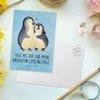 Mr. & Mrs. Panda Postcard Penguin Hugging - Gift, Hug,