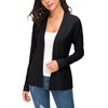 Women's Elegant Casual Long Sleeve Elastic Cardigan, Lightweight Solid Knitted