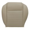 AOUTTUOA Driver Side Bottom Perforated Leather Seat Cover Tan Compatible