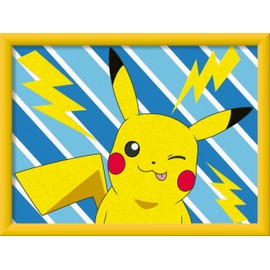 Ravensburger CreArt 25557 - Pikachu - Painting by Numbers Pokémon for Children from 9 Years, Easter Gifts Children 9 Years, Small Gift for Easter