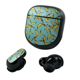 MightySkins Glossy Glitter Skin Compatible with Bose QuietComfort Earbuds II (2022) - Bananas | Protective, Durable High-Gloss Glitter Finish | Easy to Apply and Change Styles | Made in The USA