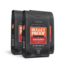 Bulletproof The Mentalist Medium-Dark Roast Whole Bean Coffee, 12 Ounces (Pack of 3), Clean Coffee Tested for Toxins, Packaging May Vary