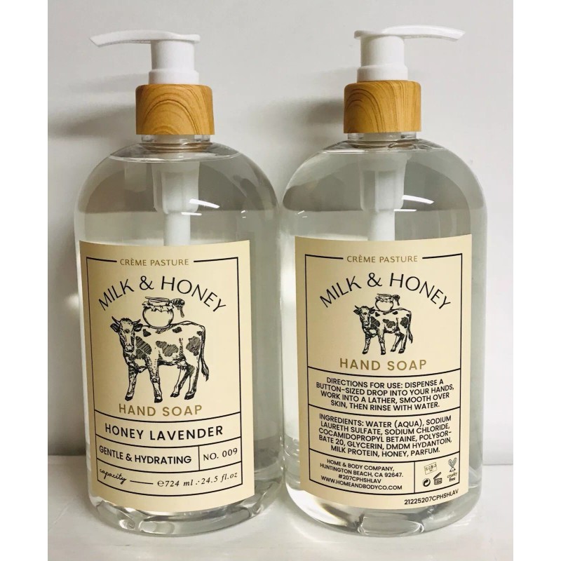 Home & Body 2 Bottles Honey Lavender Gentle & Hydrating