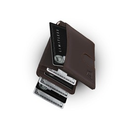 Kings Loot Money Clip Slim Minimalist Wallet for Men – RFID Blocking Leather Design with Money Clip – Front Pocket Bifold Holds 12 Cards – Stylish & Compact Wallets (Truffle)