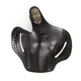 DORUK Handmade Leather Gun Holster | Charter Arms Undercover & Bulldog 3 inch Leather OWB Holster (Black)