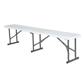 Lifetime 80305 Portable Folding Bench, White