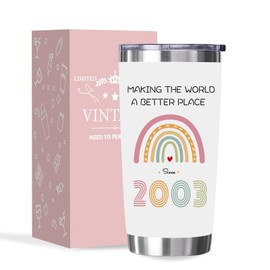Funny 12th Birthday Gifts for Girls | Girls 12th Birthday Gifts | Unusual 12th Birthday Gifts for Her | 12th Birthday Present Tumbler 20oz Stainless Steel | 12th Birthday Decorations for women (2003)