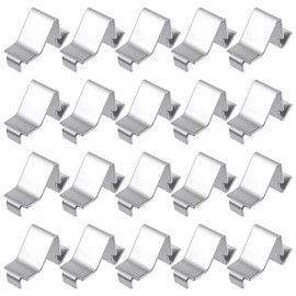 20 Pcs Heavy Duty Metal Shelving Brackets Clips Cabinet Shelf Clips Adjustable Pilaster Shelf Clip Adjustable Supports Clip for Kitchen Cabinet Bookcase Metal and Wood Shelving