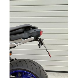 Short License Plate Holder Compatible with Yamaha Tracer 9 / GT from 2021 License Plate Holder GroFaTec EVO Set Tail Tidy Rear Conversion Yamaha Tracer9 for Suitcases