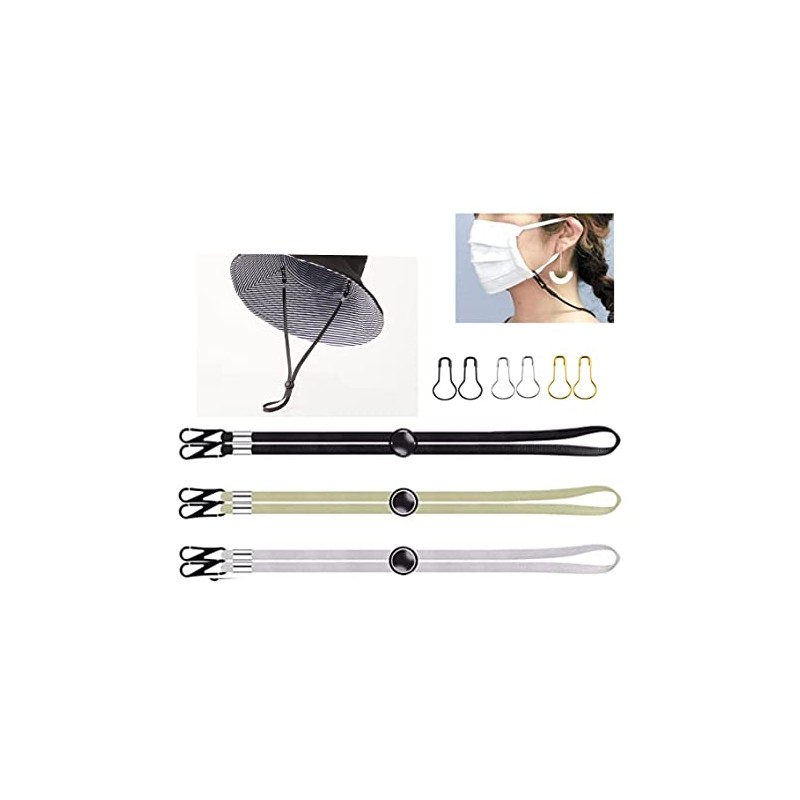 Hat Straps, Hat Straps, 3 x Safety Pins, Set of