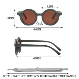 GWAWG Pack of 2 Baby Sunglasses, Polarised Children's Sunglasses for 0-3 Years, UV Protection Glasses, Flexible Frame for Boys and Girls, Yellow blue