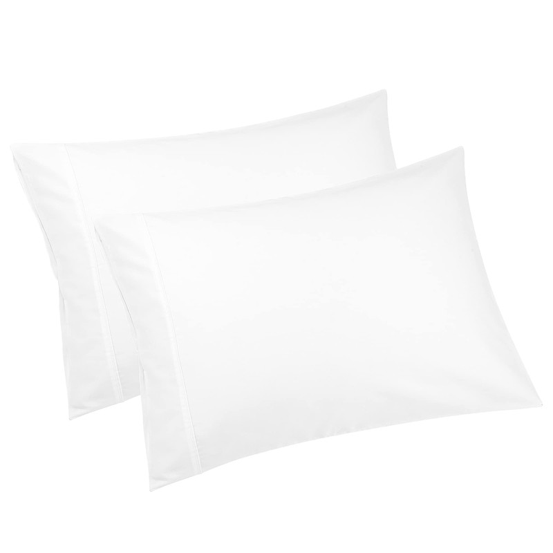 PiccoCasa Pillowcases 2 Pack Cotton Pillow Cases with Zipper Closure