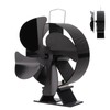 Heat Powered Stove Fan Aluminum Alloy 4 Blades Strong Wind