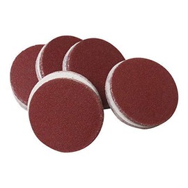 Sanding Discs 75 mm with Velcro without Hole in Various Grits Red Brown Pack of 100