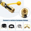 Magula Propane Quick Connect Adapter,1/4 in Propane Gas Grill Regulator