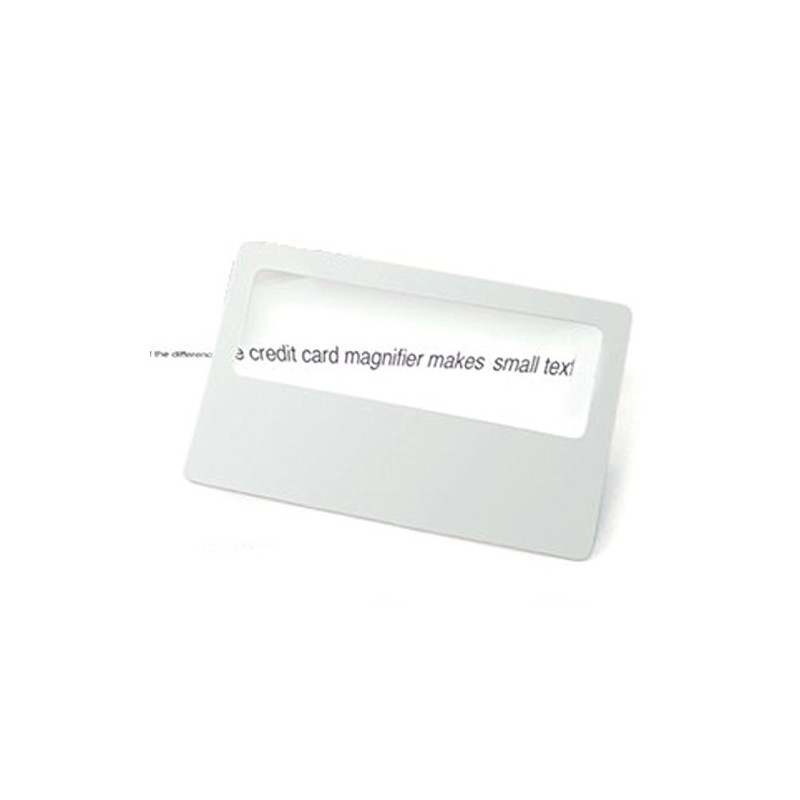 Handy Pocket Credit Card Size Magnifying Card Slim Reading Lens