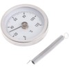 POFET Pipe Clip-On Dial Thermometer Monitor Panel Meter Temperature Bimetal