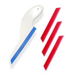 NBTOOL Window Tint Tools Side Wiper Swipe Tint Tools Squeegee,Window Tint Squeegee with Replaceable Red PU Bevel Blades Window Tinting Tools for Car Window Glass Film
