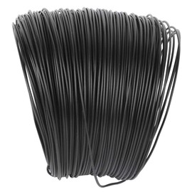 Atadura de Cables de Alambre de Hierro Galvanizado, Alambre Recubierto de Plástico Negro Multifunción, Ataduras para Agrupar, Cordel de Jardín, Ataduras de Torsión de Jardín
