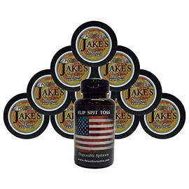 DC Crafts Nation Mud Bud Spittoon US Flag with 10 Cans Jake's Mint Chew Iced Coffee Caramel Swirl Pouches