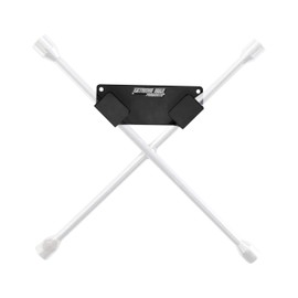 Extreme Max 5001.6775 Aluminum 4-Way Lug Nut Wrench Holder for Enclosed Trailers and Garage Storage - Black