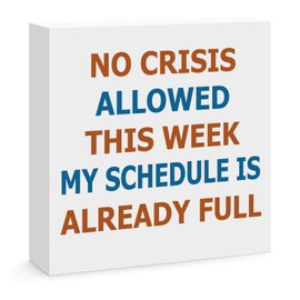 Funny Gifts for Women Men Boss Manager Colleague Friends Wooden Box Sign Decoration for Home Office Shelf Table Desk Decor Boss's Day Gift Christmas Birthday Gift