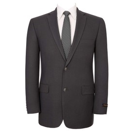 AMY ZHU Men's Sport Coat Classic Fit 2 Button Stretch Blazer Suit Jacket Grey