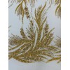 New Creations Fabric & Foam Leaf Design Lace - Gold