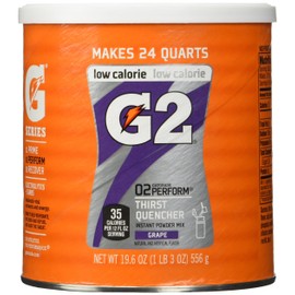 Gatorade Perform G2 02 Perform Thirst Quencher Instant Powder Grape Drink 19.4 Oz. (1 Each)