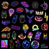 100 PCS Neon Mixed Stickers for Laptop Vinyl Kawaii Stickers