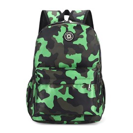 Aucuu Kids Backpack, Camouflage School Backpack, Boys Girls Toddler Primary School Bag, Waterproof Nylon Rucksack, Casual Daypack, Book Bag for Campus Outdoor Travel Sports