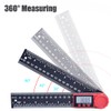 Gasea Digital Angle Finder Ruler, 200mm/7 Inch LCD Digital Protractor