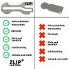 ZLIP® and Slide Shopping Trolley Remover Stainless Steel with Key