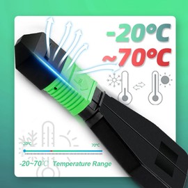 GwliUni 2Pcs MPO Loopback Single Mode Female Plug Supports 12 Fiber Core 6 Channels Type A for 40G 100G Networks and QSFP Testing