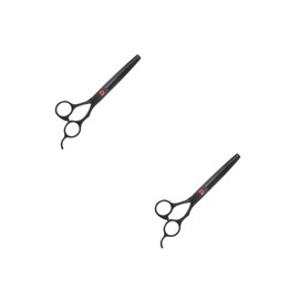 SAFIGLE 2pcs Stainless Steel Hair Thinning Shears Texturizing Teeth Scissors for Salon Home Use Comfortable Handle Design for Men Women Hair Cutting