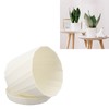 5 PCS Indoor Plant Pots with Base PP White Beautiful