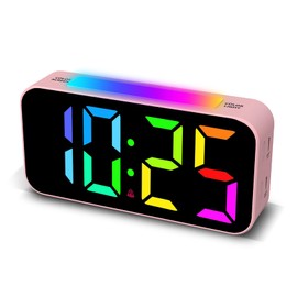 Topski Loud Alarm Clocks for Bedrooms Heavy Sleepers, Digital Clock with Night Light, Large Display, Dual Alarm, Snooze, Dimmable Bedside Alarm Clock for Kids Teens Boys Girls
