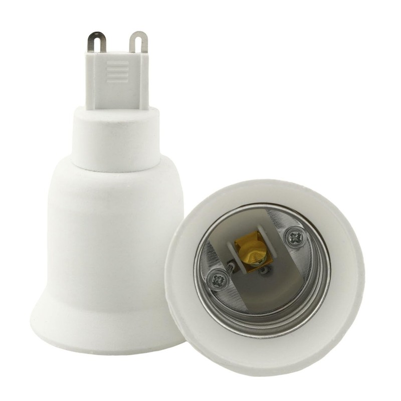 SQXBK 5PCS G9 to E26/E27 Extender Adapter Converter Light Bulb