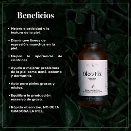 Ameline | Óleo Fix Suero Facial con Rosa Mosqueta y Tamanu | Nutrición Equilibrante para Piel Mixta o Grasa | Textura Ligera y Absorción Rápida | 30 ml