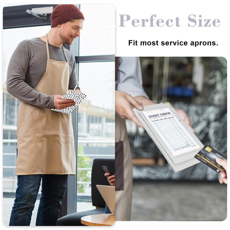 YeeCASE Server Book, Waiter Wallet in High Quality Leather, with