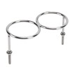 316 Stainless Steel Double Ring Cup Holder with Mounting Nut
